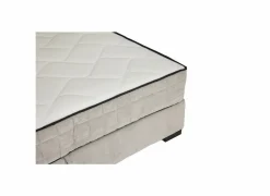 Bedbox Nagol A 120x200cm - stof - zilver met opbergruimte