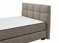 Bedbox Nagol A 140x200cm - stof - stone met opbergruimte