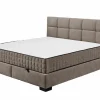 Bedbox Nagol A 160x200cm - stof - stone met opbergruimte