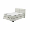 Bedbox Nagol A 140x200cm - stof - beige met opbergruimte