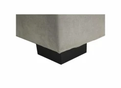 Bedbox Nagol A 140x200cm - stof - zilver met opbergruimte