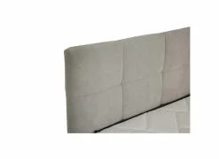 Bedbox Nagol A 180x200cm - stof - zilver met opbergruimte