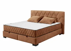Bedbox Nagol B 160x200cm - stof - cognac