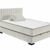 Bedbox Nagol C 140x200cm - stof - sand met opbergruimte
