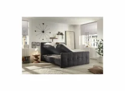 Bedbox Valetta 160x200cm - stof - espresso met opbergruimte
