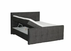 Bedbox Valetta 180x200cm - stof - espresso met opbergruimte