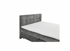 Bedbox Valetta 180x200cm - stof - antraciet met opbergruimte