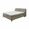 Bedbox 160x200cm - stof - espresso met opbergruimte