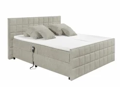 Bedbox 180x200cm - stof - sand elektrisch