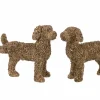 Beeldje Hond 27,5x19x49cm - polystone - goud