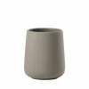 Beker Ø8x10cm - keramiek - taupe