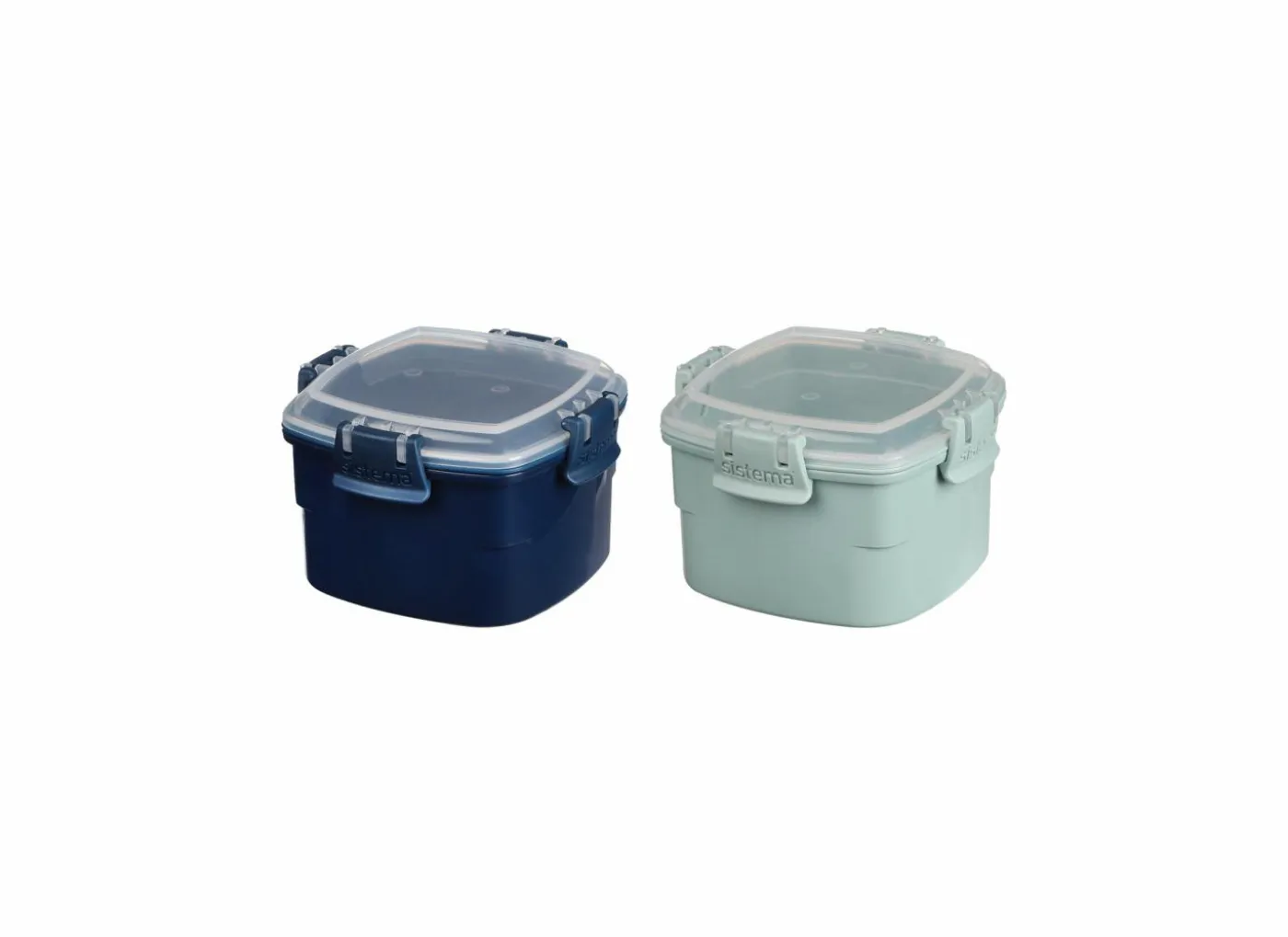 Bewaardoos 400ml lichtblauw donkerblauw