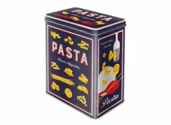 Bewaardoos Pasta Variety 14x10x20cm - metaal - blauw