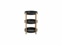 Bijzettafel Cage Ø41,2cm - decor - eik zwart