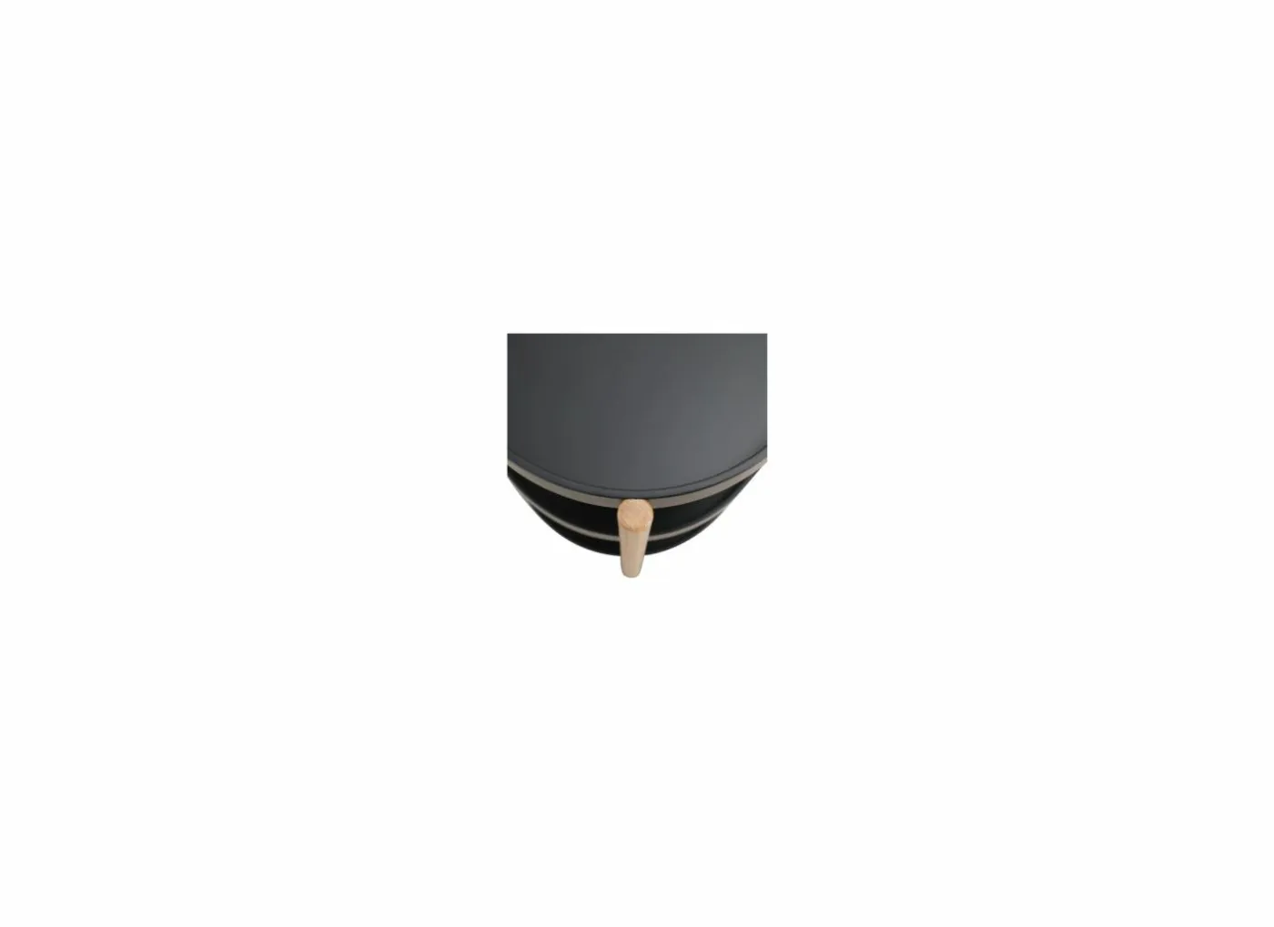 Bijzettafel Cage Ø41,2cm - decor - eik zwart