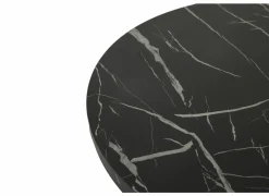 Bijzettafel Ø70cm - decor - zwart set van 2
