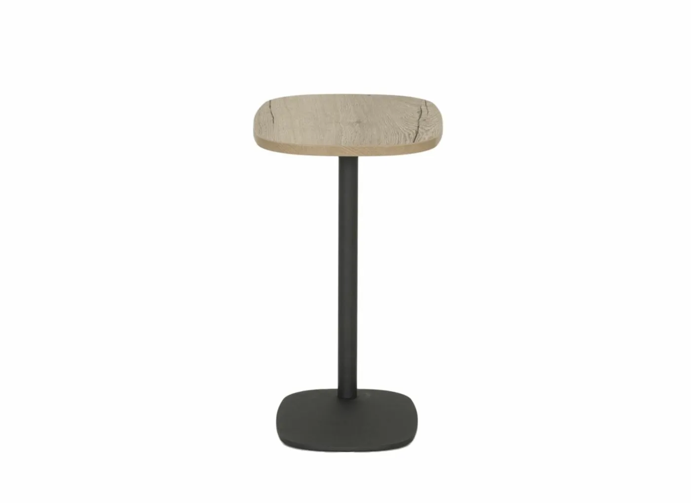 Bijzettafel Cup 50x33cm - melamine - antraciet & naturel