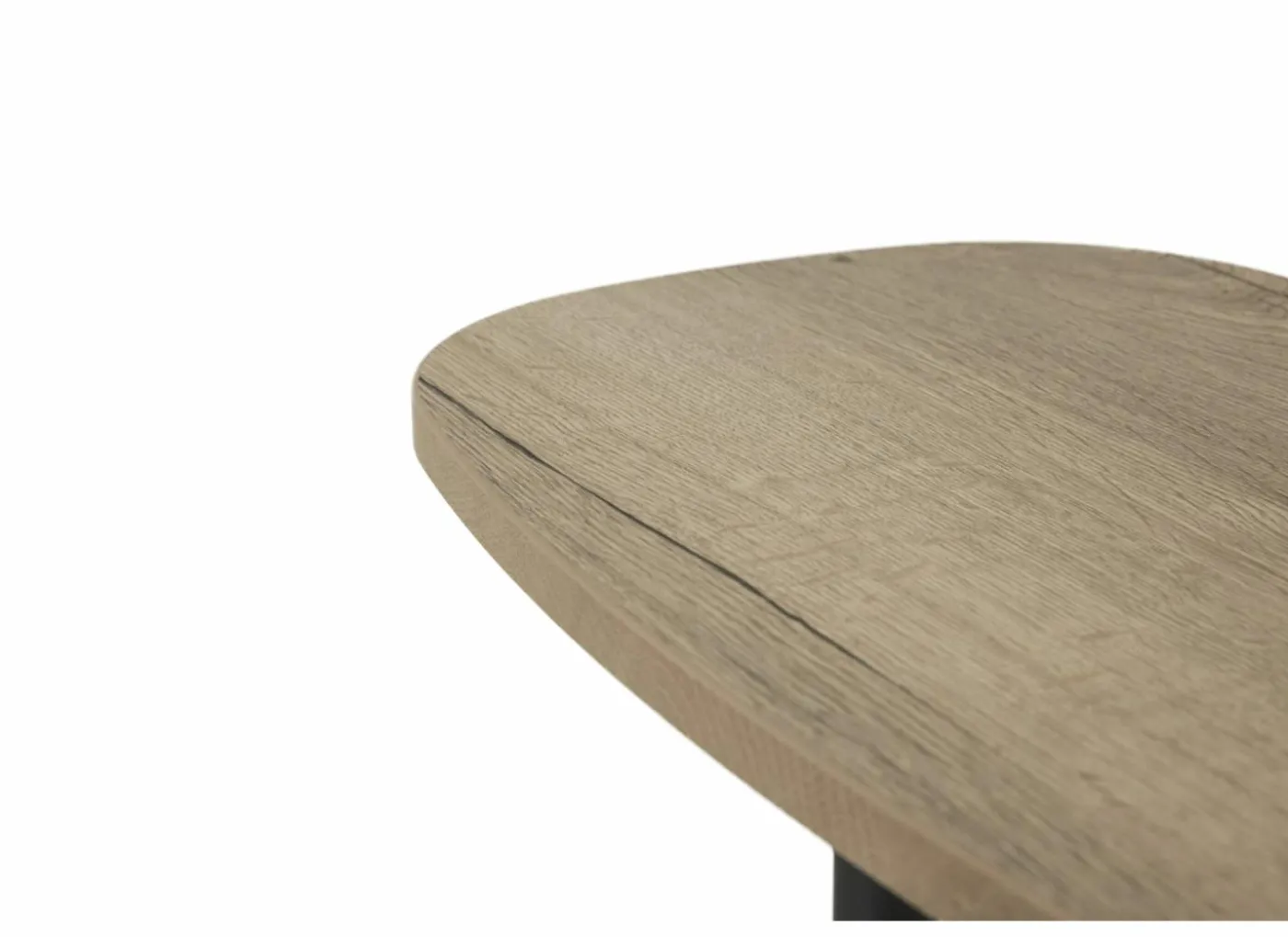 Bijzettafel Cup 50x33cm - melamine - antraciet & naturel