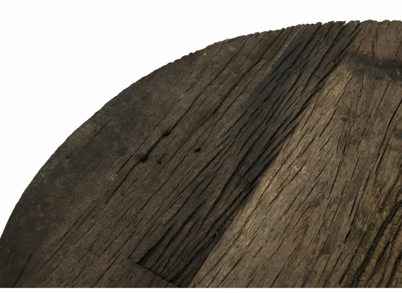 Bijzettafel Elunar Ø70cm - acacia massief - naturel - set van 3
