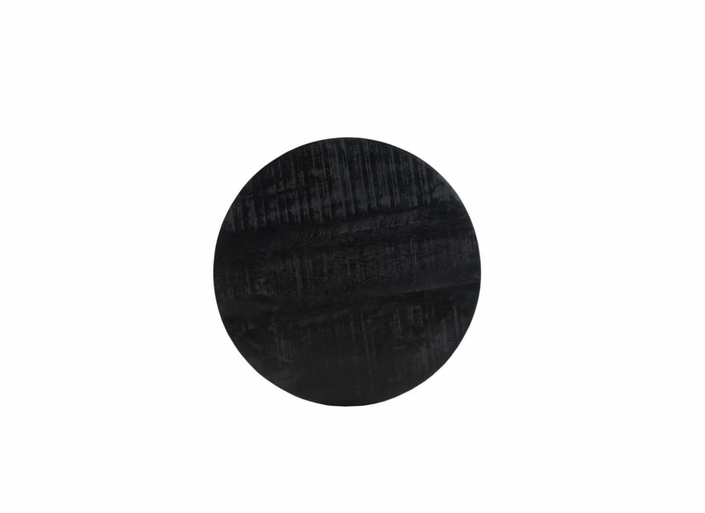 Bijzettafel Romy Ø35cm - mango massief - zwart