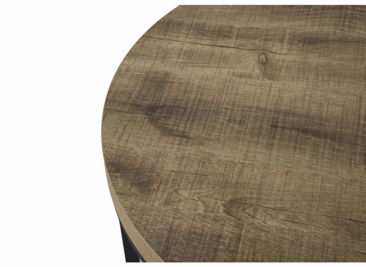 Bijzettafel SL2303 Ø76xH45,5cm/Ø56xH38,5cm - decor & metaal - tropix set van 2