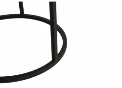 Bijzettafel SL2303 Ø76xH45,5cm/Ø56xH38,5cm - decor & metaal - tropix set van 2