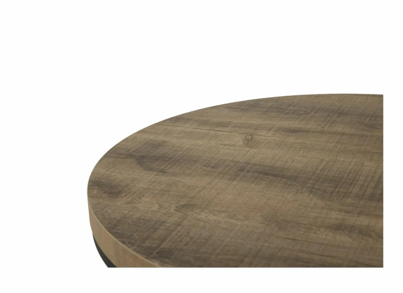 Bijzettafel SL2303 Ø76xH45,5cm/Ø56xH38,5cm - decor & metaal - tropix set van 2