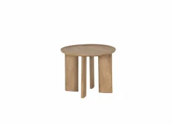 Bijzettafel Spinoza Ø60cm - mango massief - naturel