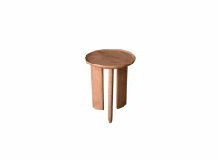 Bijzettafel Spinoza Ø40cm - mango massief - naturel