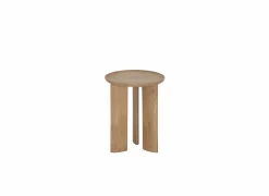 Bijzettafel Spinoza Ø40cm - mango massief - naturel