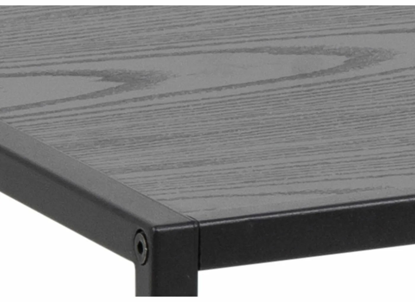 Bijzettafel 50x50cm - decor - ash grey & zwart - set van 2