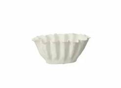Bloempot Calyx H18cm - keramiek - wit