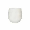 Bloempot Evora H39cm - terracotta - gebroken wit