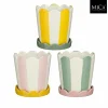 Bloempot H14cm - keramiek - multicolor