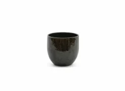 Bloempot H17cm - terracotta - groen