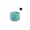 Bloempot Matteo H13cm - terracotta - turquoise
