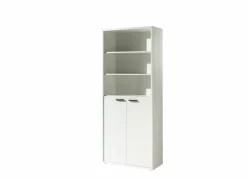 Boekenkast Pronto 1 90x216x40cm - melamine - wit