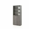 Boekenkast Pronto 2 90x216x40cm - melamine - sherman grijs