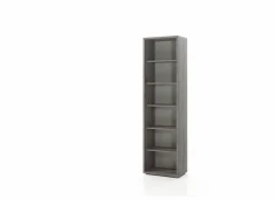 Boekenkast Pronto 2 60x216x40cm - melamine - grijs