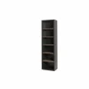 Boekenkast Pronto 60x40x216cm - melamine - bruin & zwart