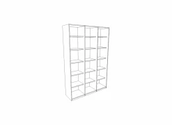 Boekenkast Rio 2 160x40x222cm - melamine - humus eik