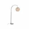 Booglamp Raahe H180cm E27 - ABS & ijzer - zwart