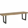 Boomstamtafel Scarface 240x110cm - sheesham massief - naturel