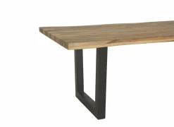 Boomstamtafel Scarface 240x110cm - sheesham massief - naturel