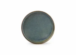 Bord Pila Ø27,5cm - porselein - groen & blauw