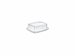 Botervlootje 14,3x11,8cm - glas - transparant