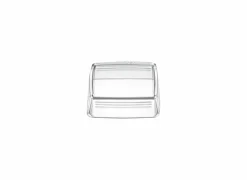 Botervlootje 14,3x11,8cm - glas - transparant