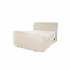 Boxspring Belair Normal 180x200cm - stof - ecru met tv-lift en opbergruimte