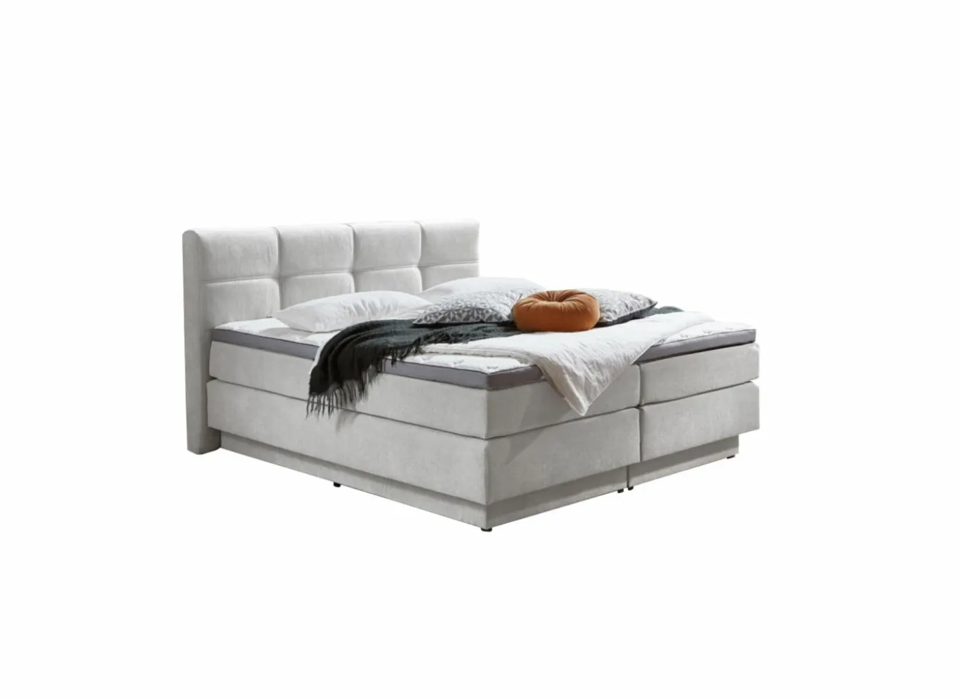 Boxspring BX2110 Portage 160x200cm - stof - ecru met opbergruimte