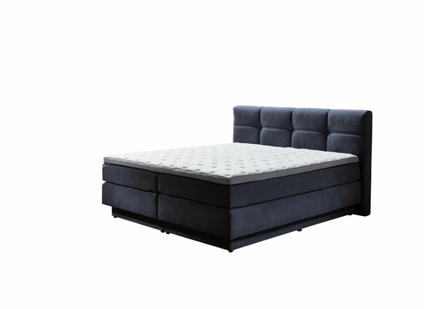 Boxspring BX2110 Portage 180x200cm - stof - grijs blauw met opbergruimte